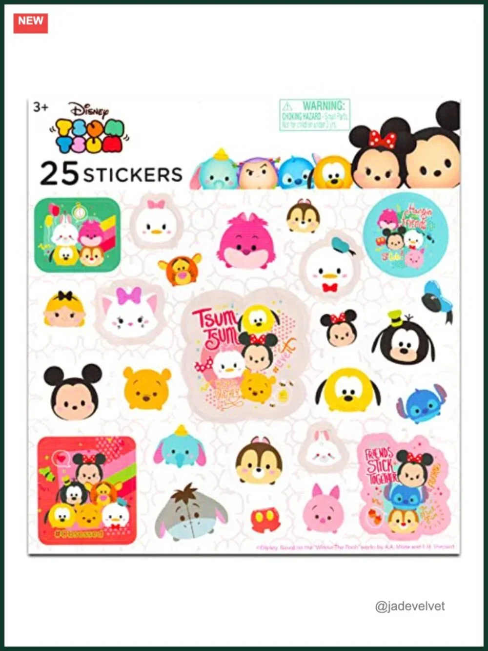 Disney Tsum Tsum Backpack Bundle - 16in Kids School Bag with Water Bottle,